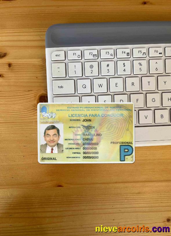 Bolivia driving license photolook